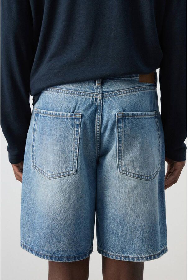 Mango Man denim straight short blauw - Foto 3