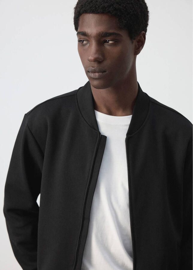 Mango Man gebreid vest zwart - Foto 2