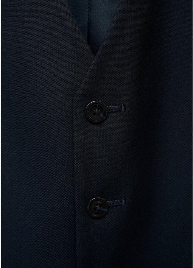 Mango Man gilet donkerblauw - Foto 3