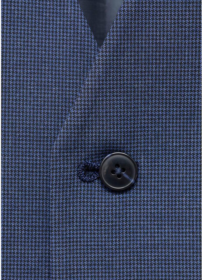 Mango Man gilet donkerblauw - Foto 3