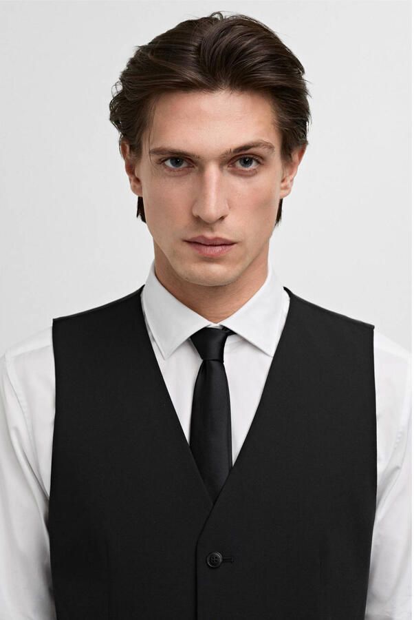 Mango Man gilet zwart - Foto 3