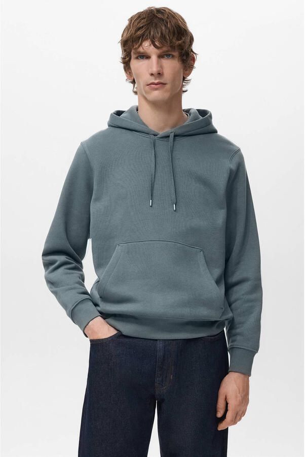 Mango Man hoodie donkerblauw