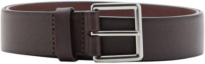 Mango Man leren riem bruin