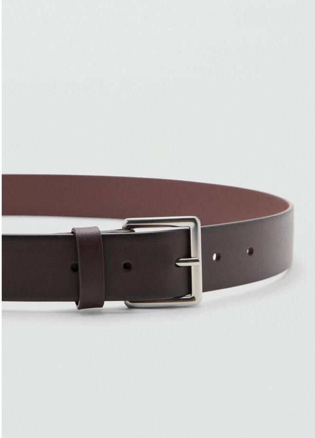 Mango Man leren riem bruin - Foto 2