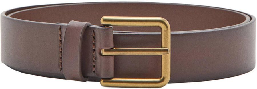 Mango Man leren riem bruin