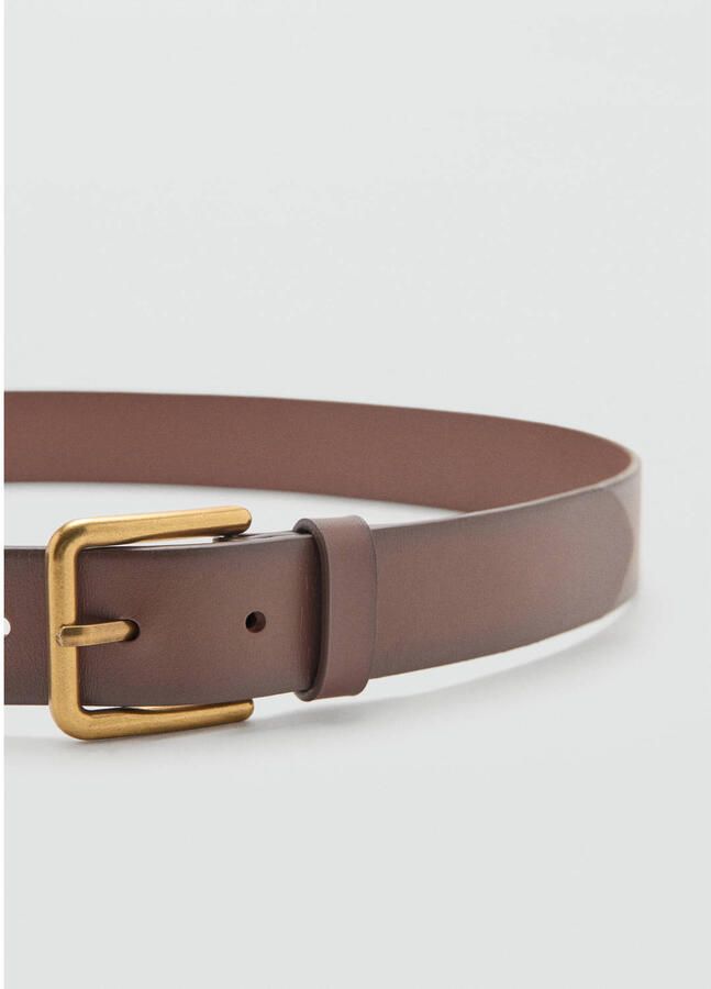 Mango Man leren riem bruin - Foto 2
