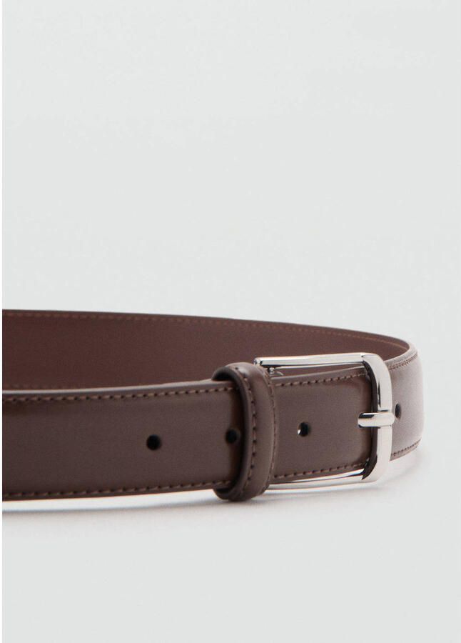 Mango Man leren riem bruin - Foto 2