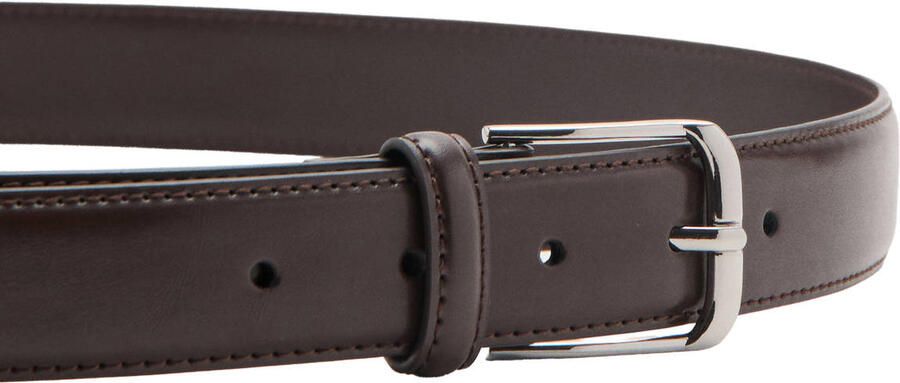 Mango Man leren riem donkerbruin - Foto 3