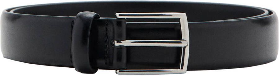 Mango Man leren riem zwart