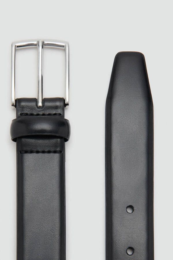 Mango Man leren riem zwart - Foto 3