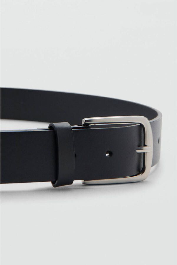 Mango Man leren riem zwart - Foto 2