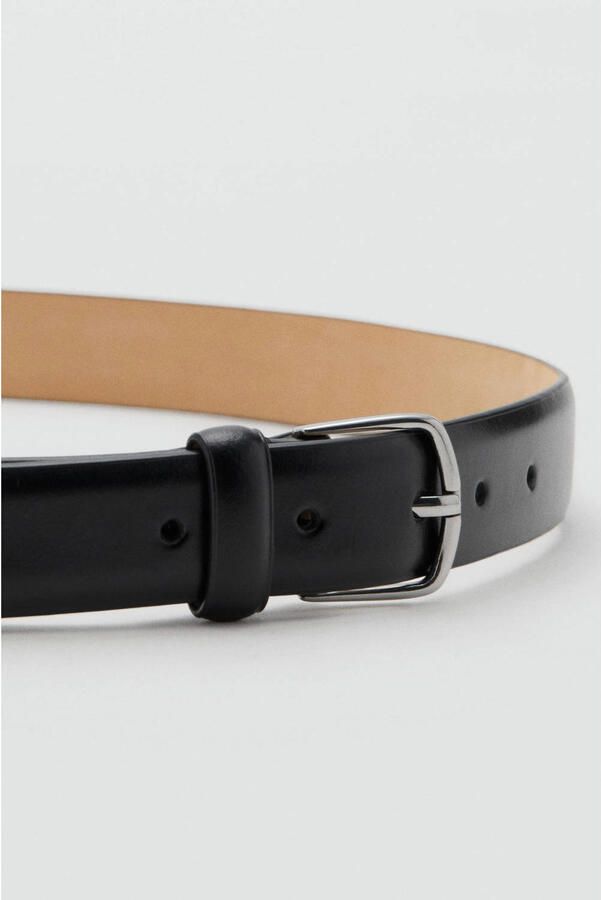 Mango Man leren riem zwart - Foto 2