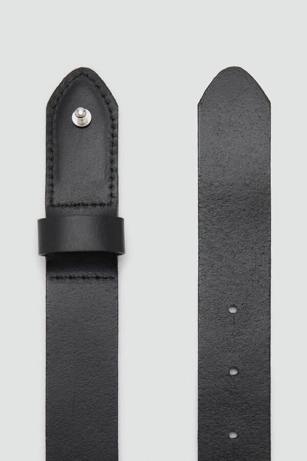 Mango Man leren riem zwart - Foto 3