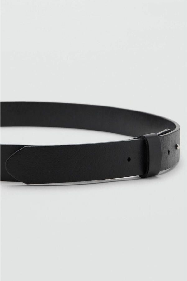 Mango Man leren riem zwart - Foto 2