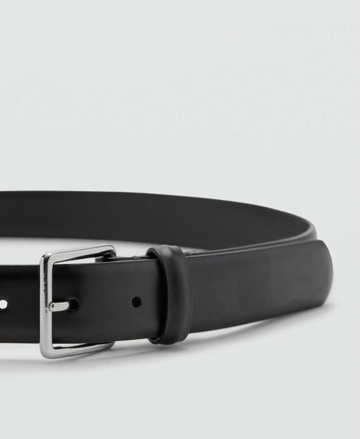 Mango Man leren riem zwart - Foto 2