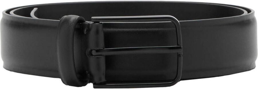 Mango Man leren riem zwart