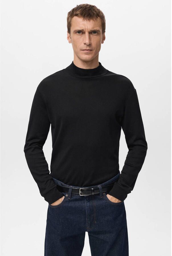 Mango Man longsleeve zwart
