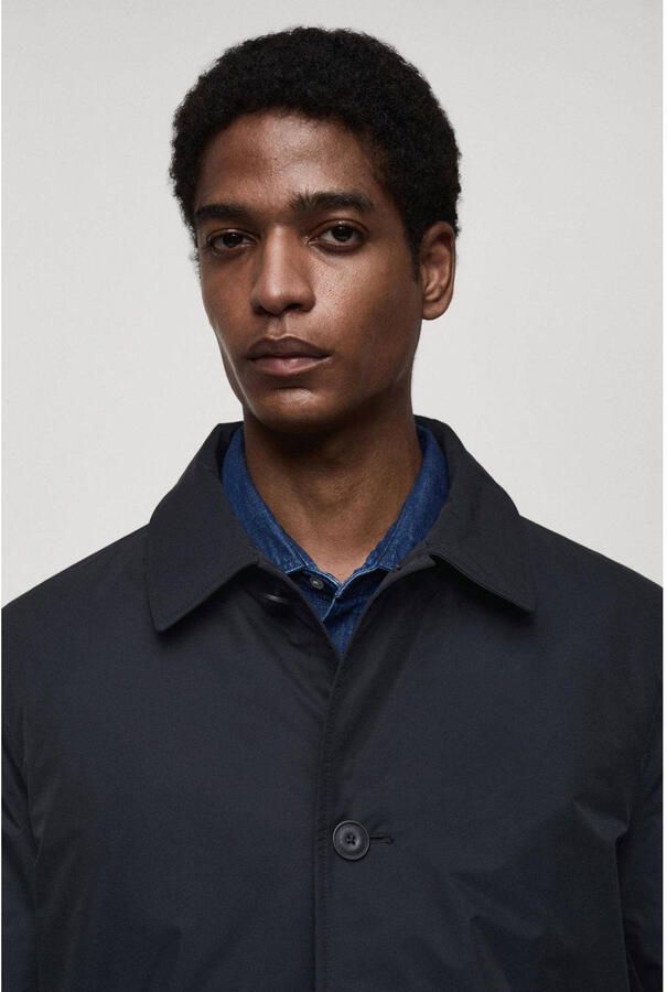 Mango Man manteljas donkerblauw - Foto 2