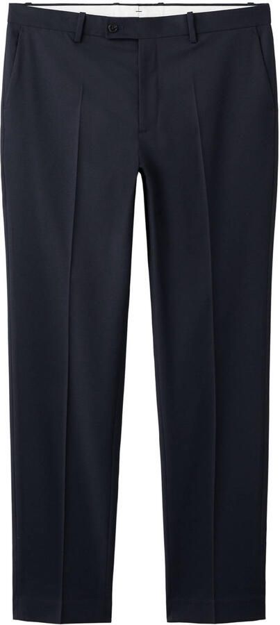 Mango Man Milan slim pantalon blauw