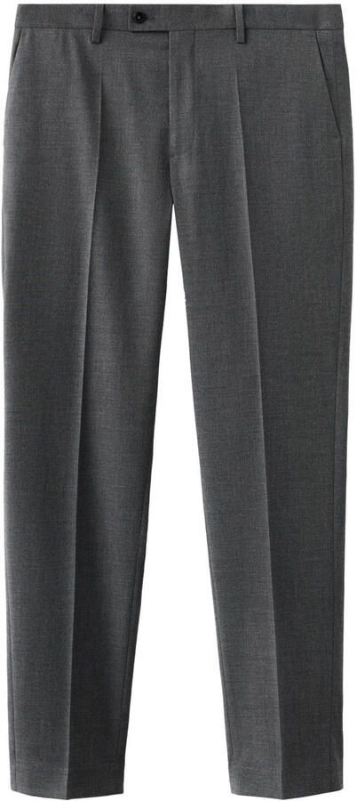 Mango Man Milan slim pantalon grijs