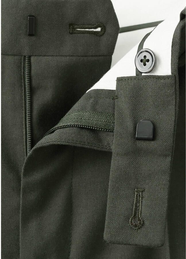 Mango Man Milan slim pantalon groen - Foto 2