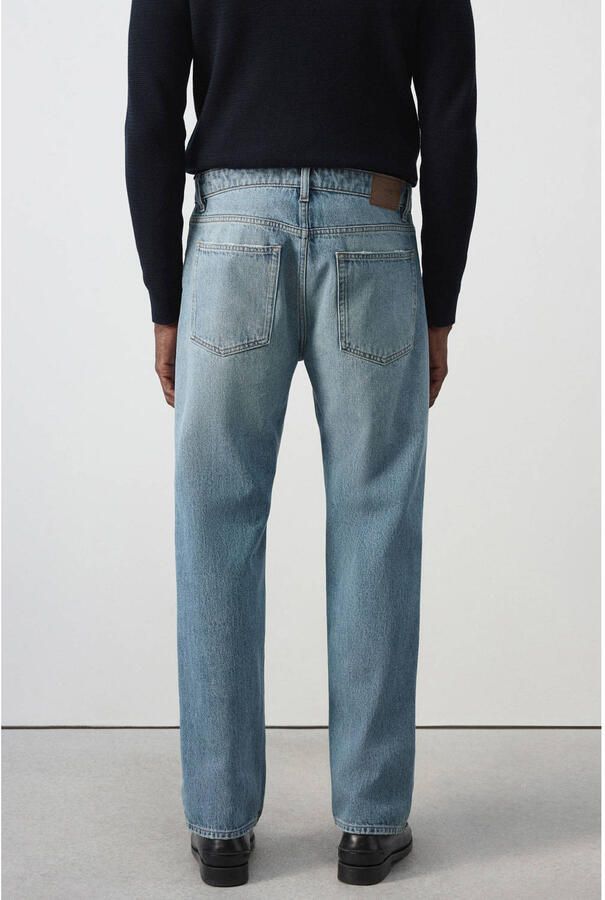 Mango Man Moby relaxed fit jeans blauw - Foto 3