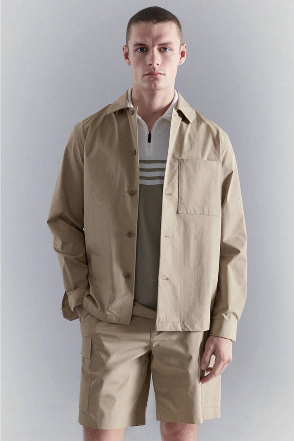 Mango Man overshirt beige