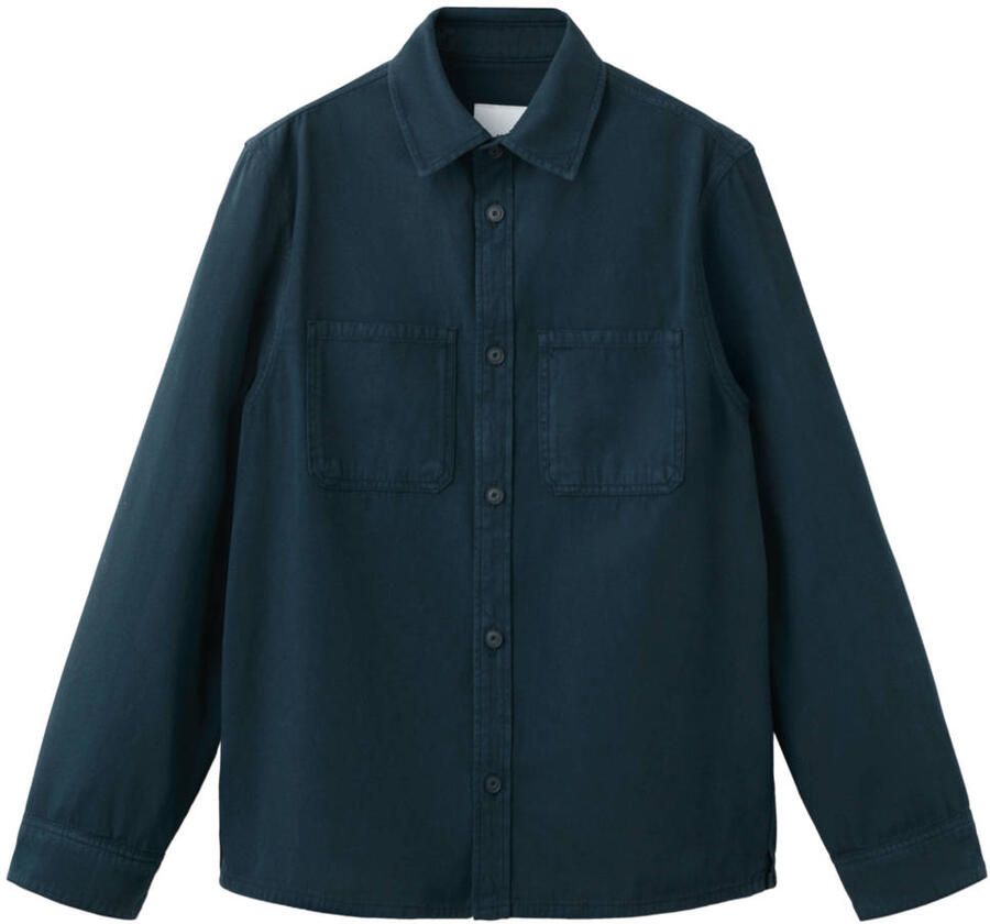 Mango Man overshirt donkerblauw
