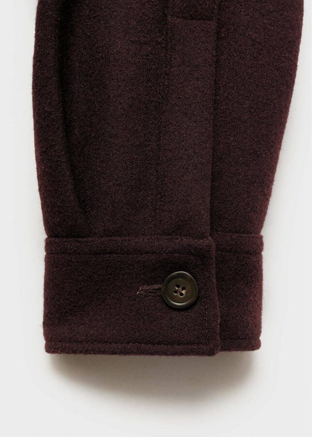 Mango Man overshirt donkerrood - Foto 1