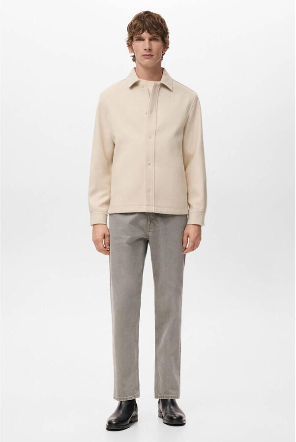 Mango Man overshirt ecru - Foto 3