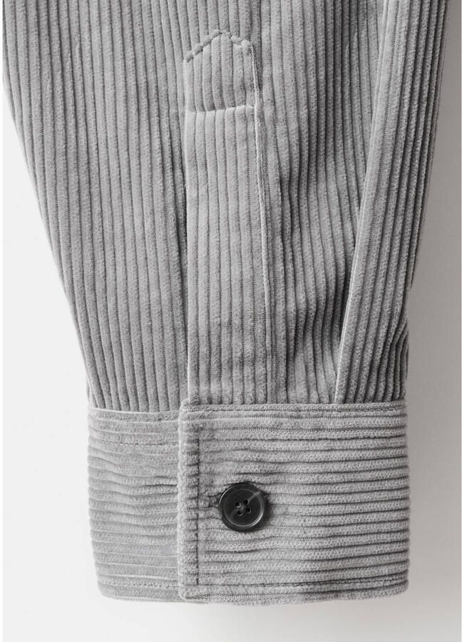 Mango Man overshirt grijs - Foto 2