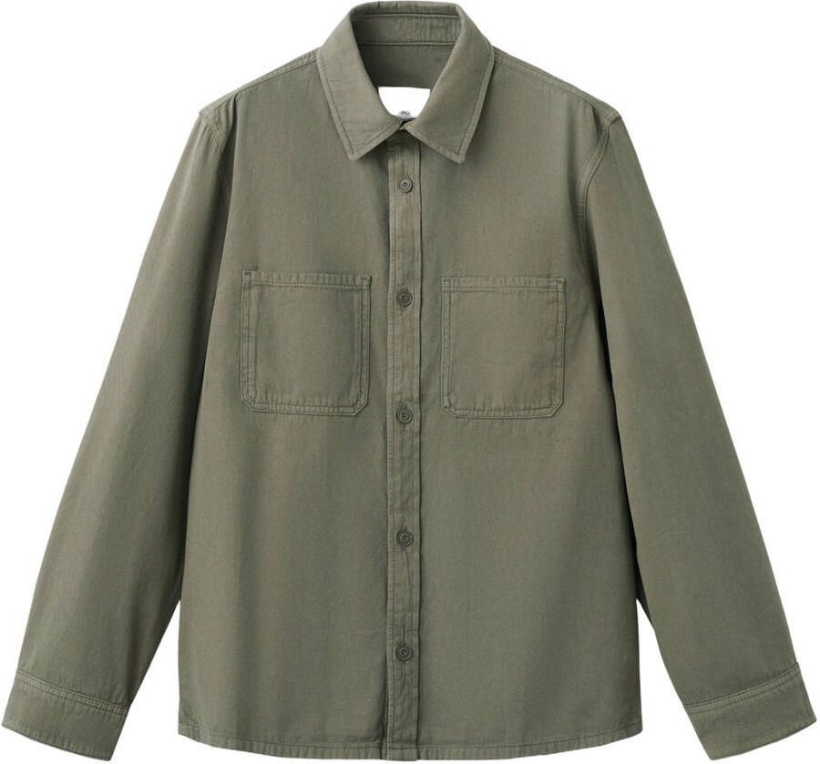 Mango Man overshirt groen