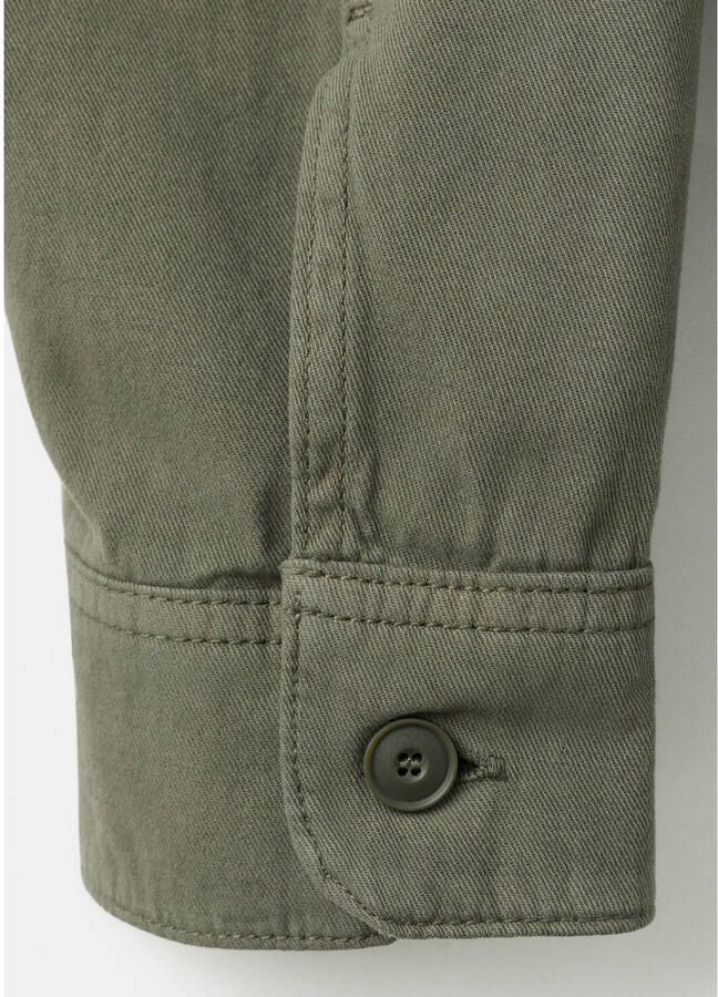 Mango Man overshirt groen - Foto 3