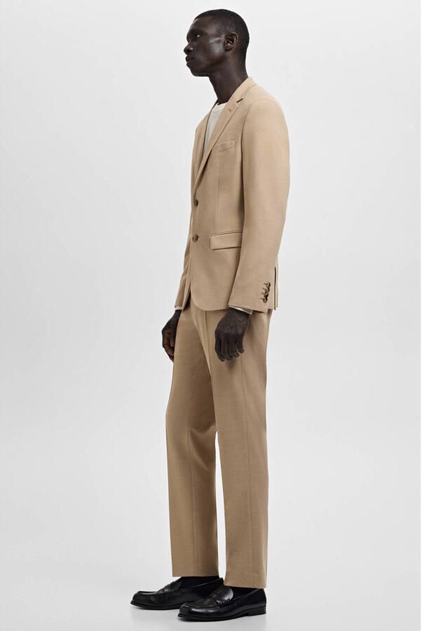Mango Man Paris slim pantalon beige - Foto 2
