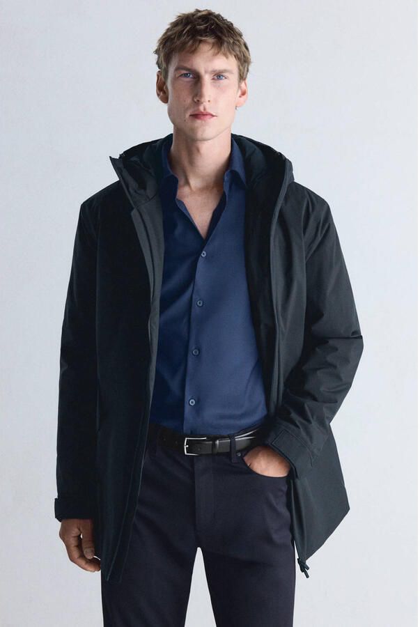 Mango Man parka donkerblauw