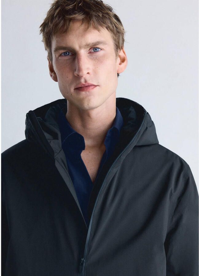Mango Man parka donkerblauw - Foto 2