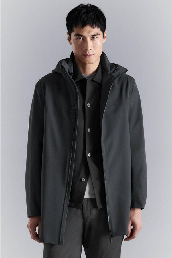 Mango Man parka grijs
