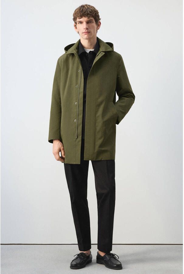 Mango Man parka groen - Foto 2