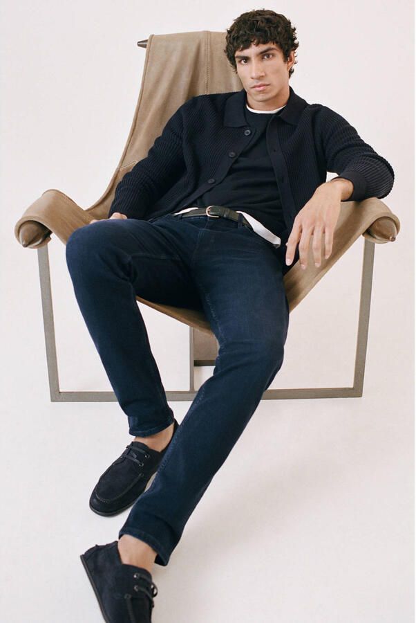 Mango Man Patrick slim fit jeans blauw - Foto 3