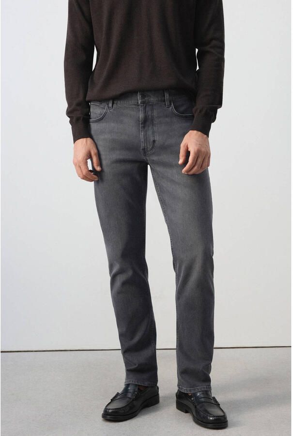 Mango Man Patrick slim fit jeans changeant grijs
