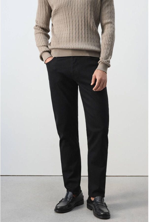 Mango Man Patrick slim fit jeans zwart