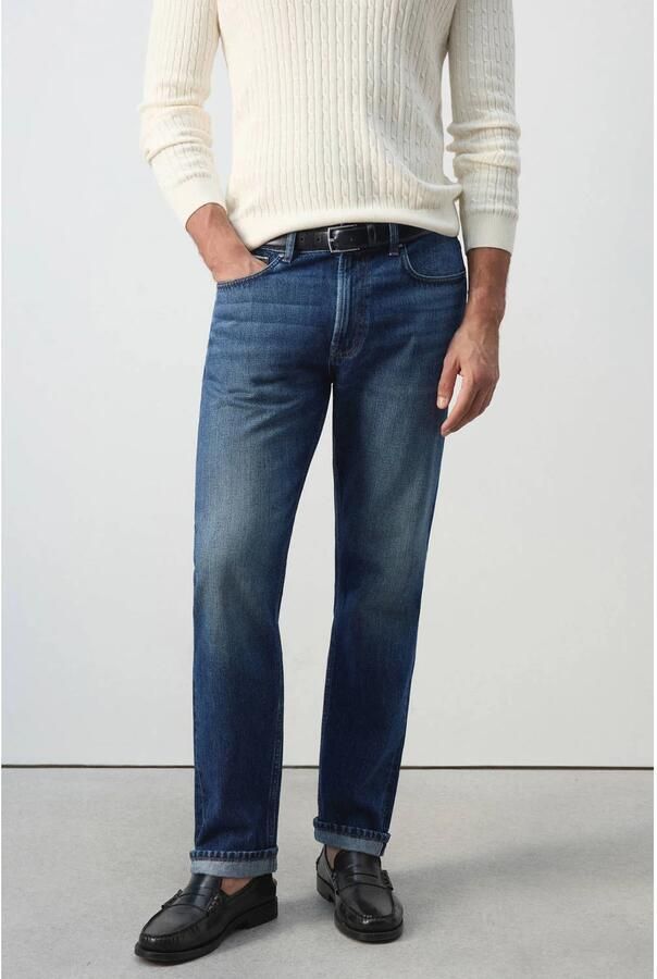 Mango Man regular fit jeans blauw