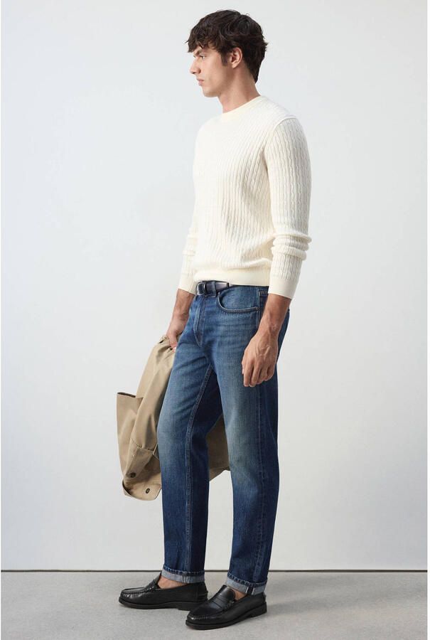 Mango Man regular fit jeans blauw - Foto 3