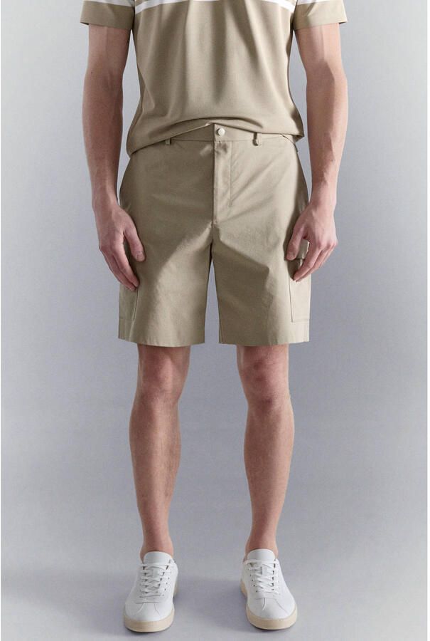 Mango Man regular cargo short beige