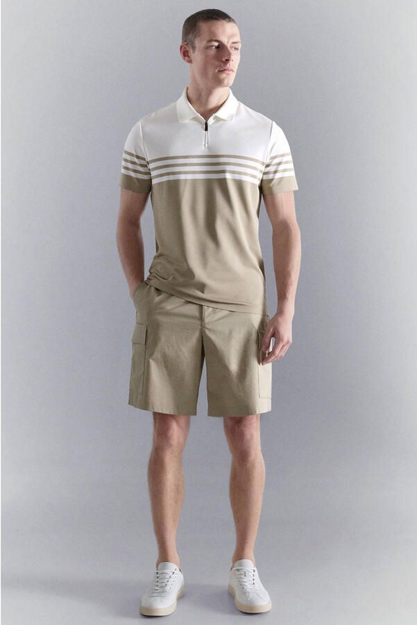 Mango Man regular cargo short beige - Foto 3