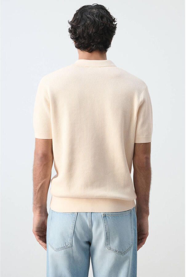 Mango Man regular casual overhemd beige - Foto 2