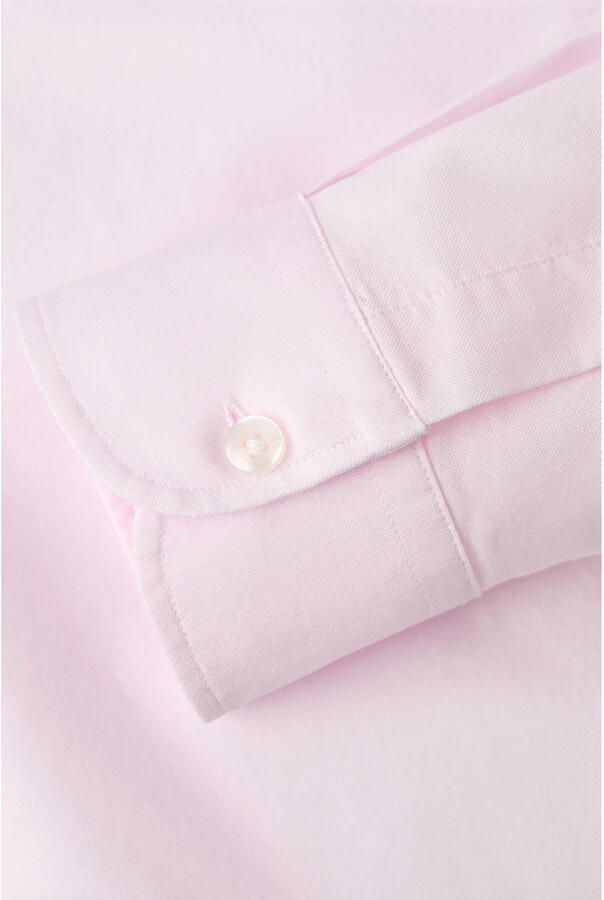 Mango Man regular casual overhemd roze - Foto 3