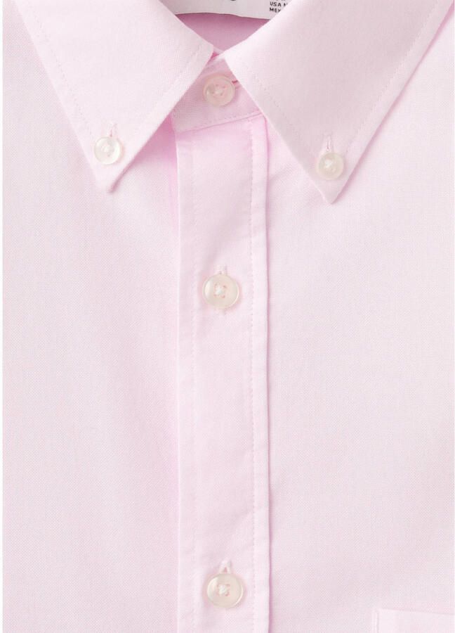 Mango Man regular casual overhemd roze - Foto 2