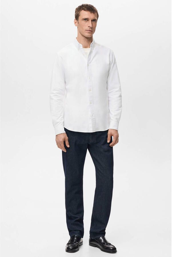 Mango Man Regular casual overhemd wit - Foto 2