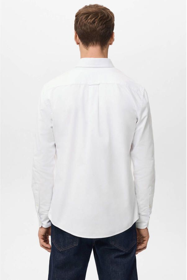 Mango Man Regular casual overhemd wit - Foto 3